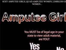 Tablet Screenshot of amputeegirls.com